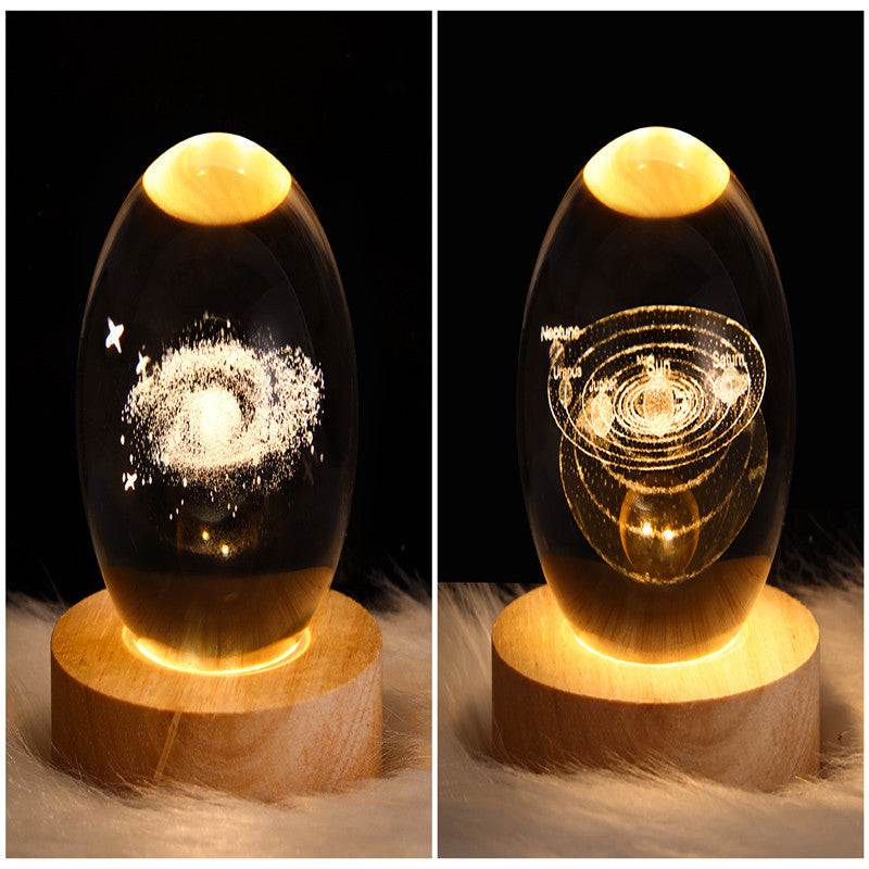 3D Galaxy Kristallkugel LED Nachtlicht | Brehn