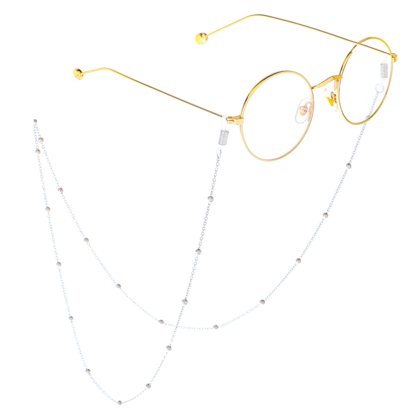 Elegante Brillen Kette mit dekorativen Perlen Brehn