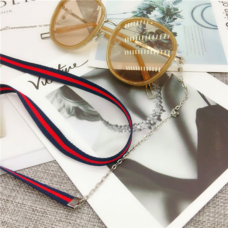 Stylische Brillenband mit dualen Farbstreifen Brehn