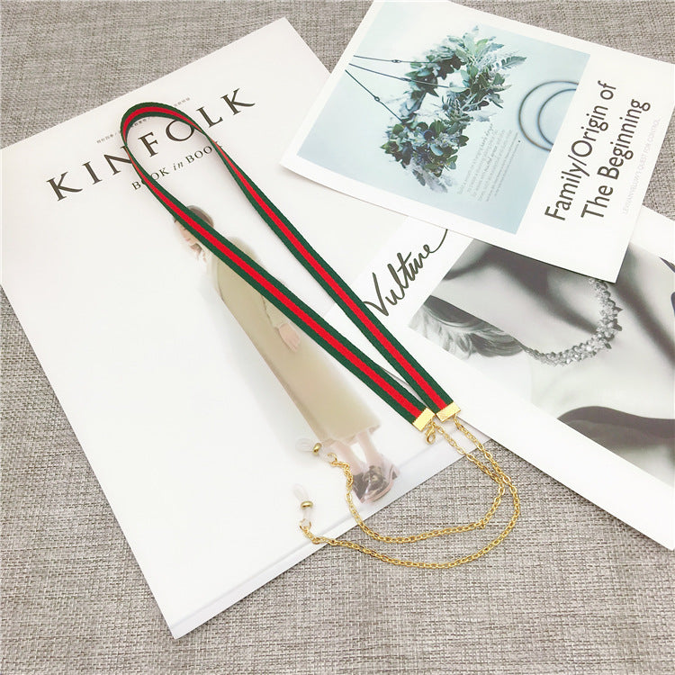 Stylische Brillenband mit dualen Farbstreifen Brehn