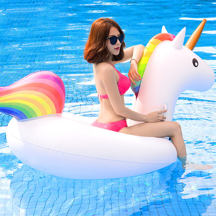Damen aufblasbares Einhorn-Schwimmreifen Brehn
