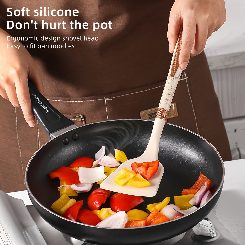 Brehn | Premium Kochen - Kochvergnügen mit dem eleganten Silikon-Küchenutensilien-Set