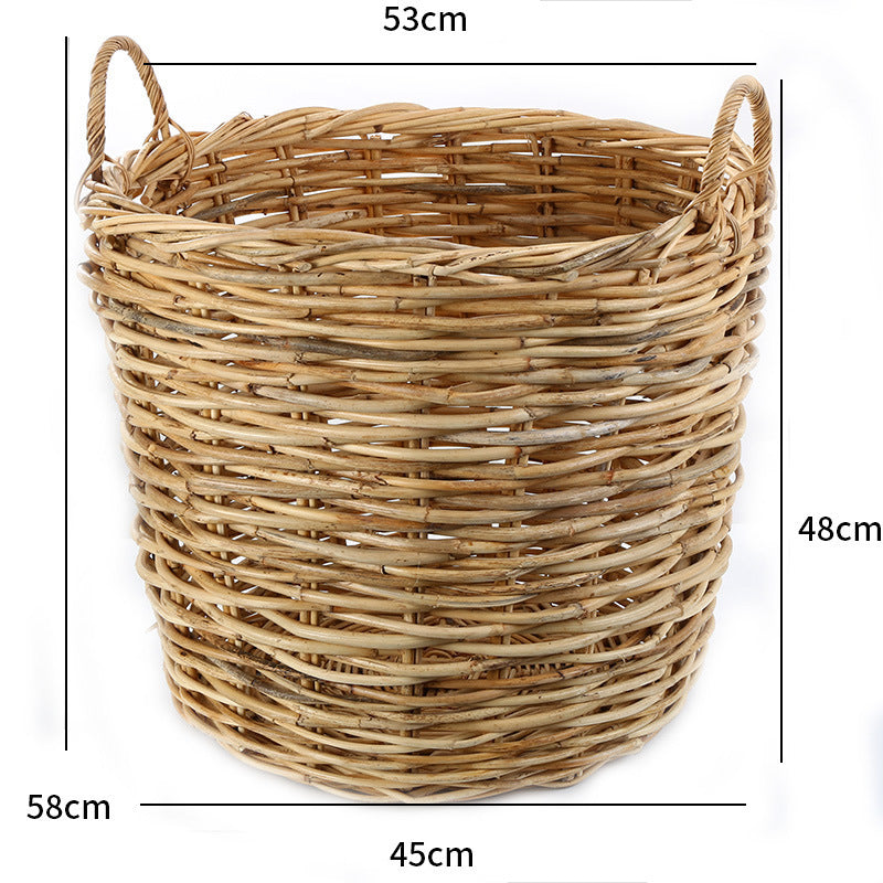 Unisex Aufbewahrungskorb aus handgewebtem Material Brehn