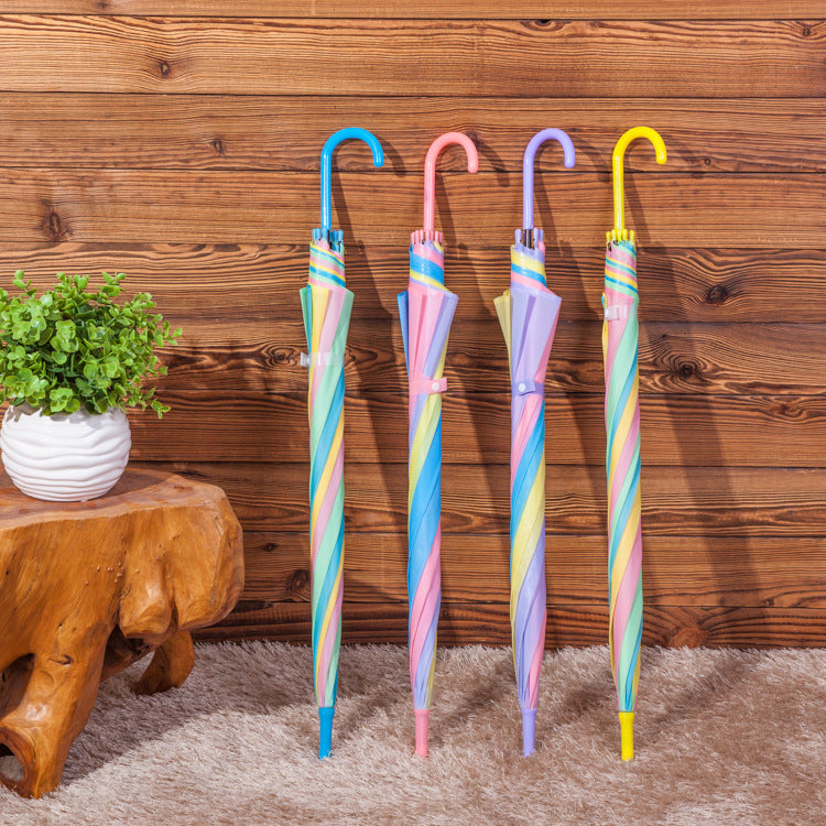 Unisex Regenbogen Regenschirm Brehn