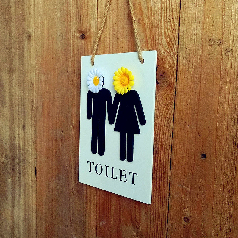 Dekorativer Toilettenboard