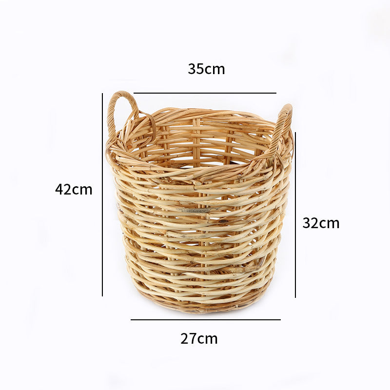 Unisex Aufbewahrungskorb aus handgewebtem Material Brehn