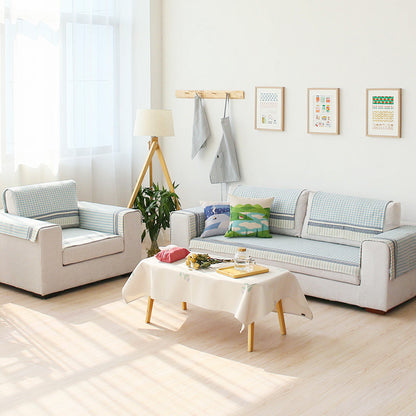 Sofa-Auflage-Set für 3-Sitzer mit rutschfester Unterseite und dekorativer Steppung Brehn