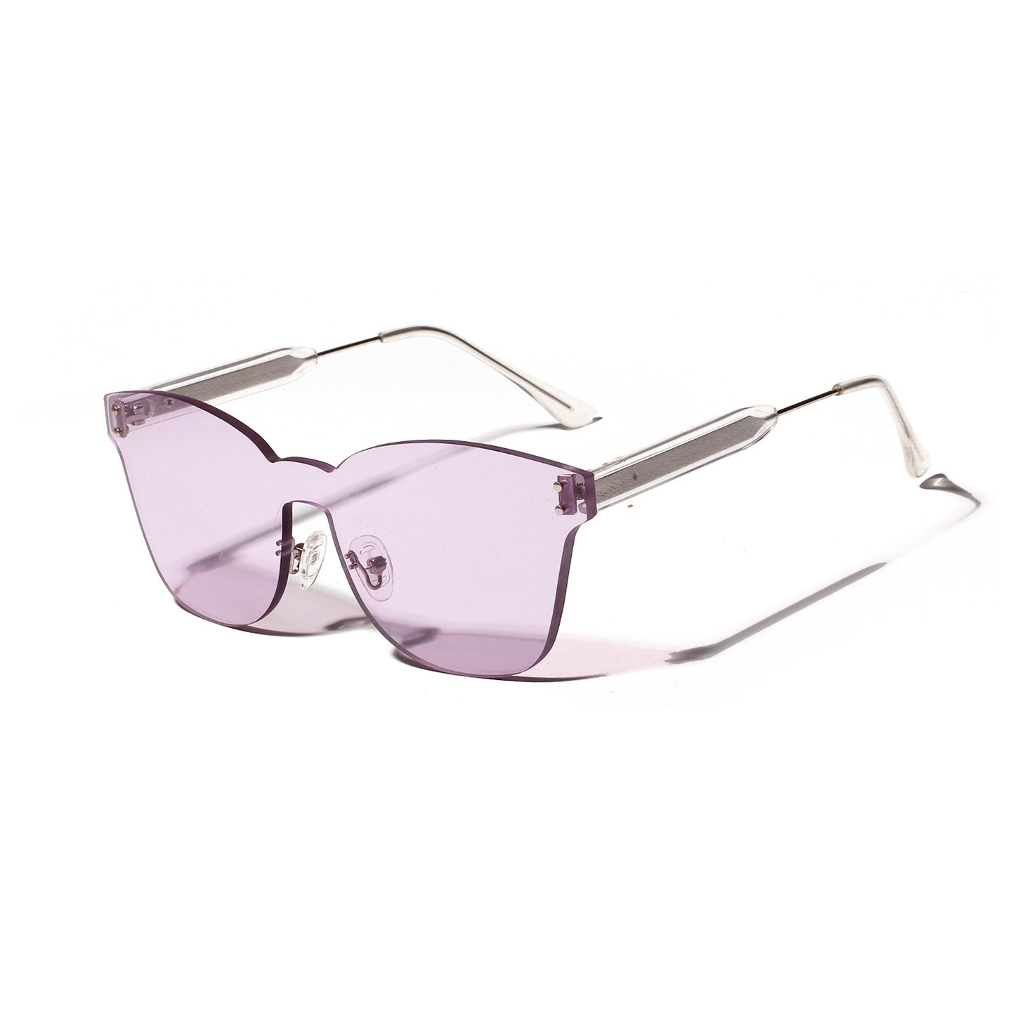 Damen Modesonnenbrille mit einzigartigem transparenten Rahmen Brehn
