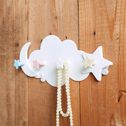 Dekorativer Wolken-Wandhaken-Organizer