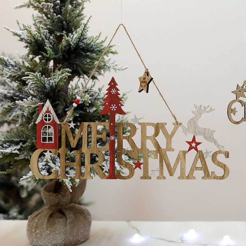 Holz Weihnachtsdekoration Schild