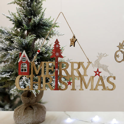 Holz Weihnachtsdekoration Schild