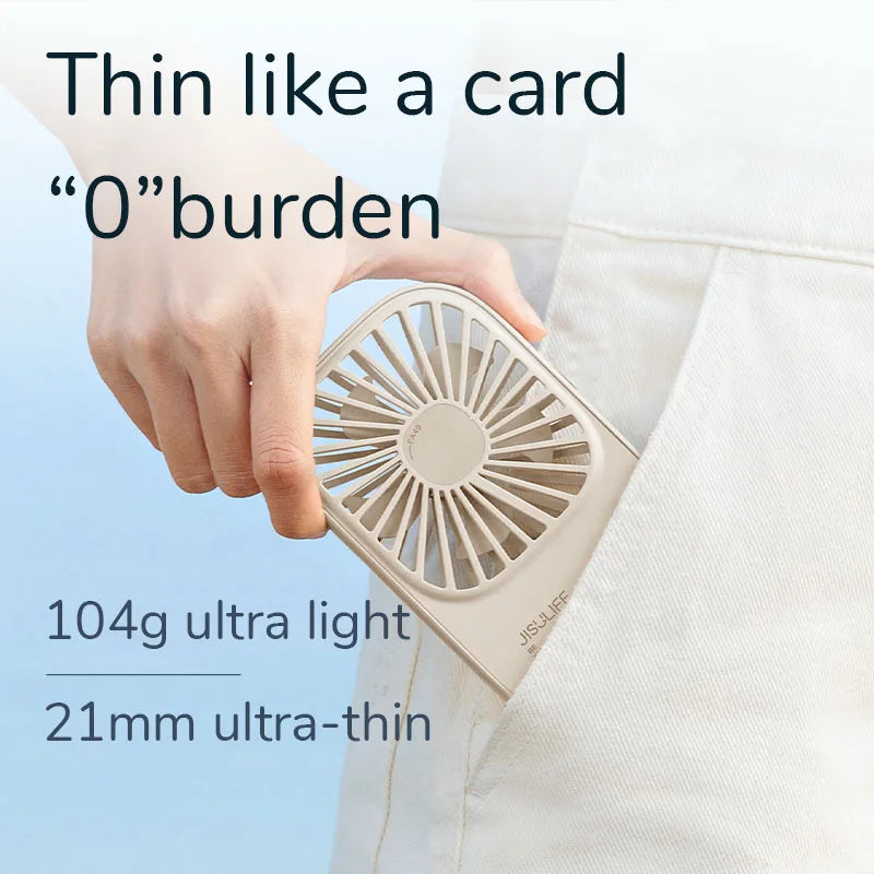 Mini Handheld USB wiederaufladbarer Ventilator mit 3 Geschwindigkeiten, tragbarer Wimpernventilator & Tischständer | Brehn