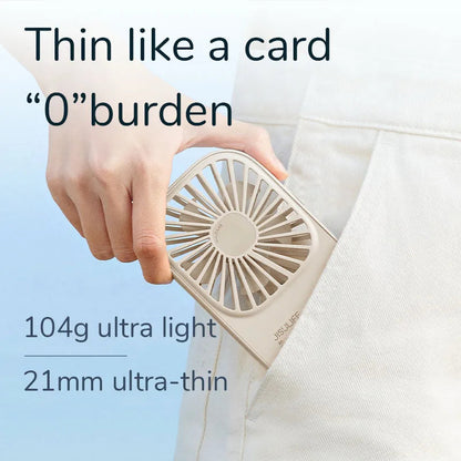Mini Handheld USB wiederaufladbarer Ventilator mit 3 Geschwindigkeiten, tragbarer Wimpernventilator & Tischständer | Brehn