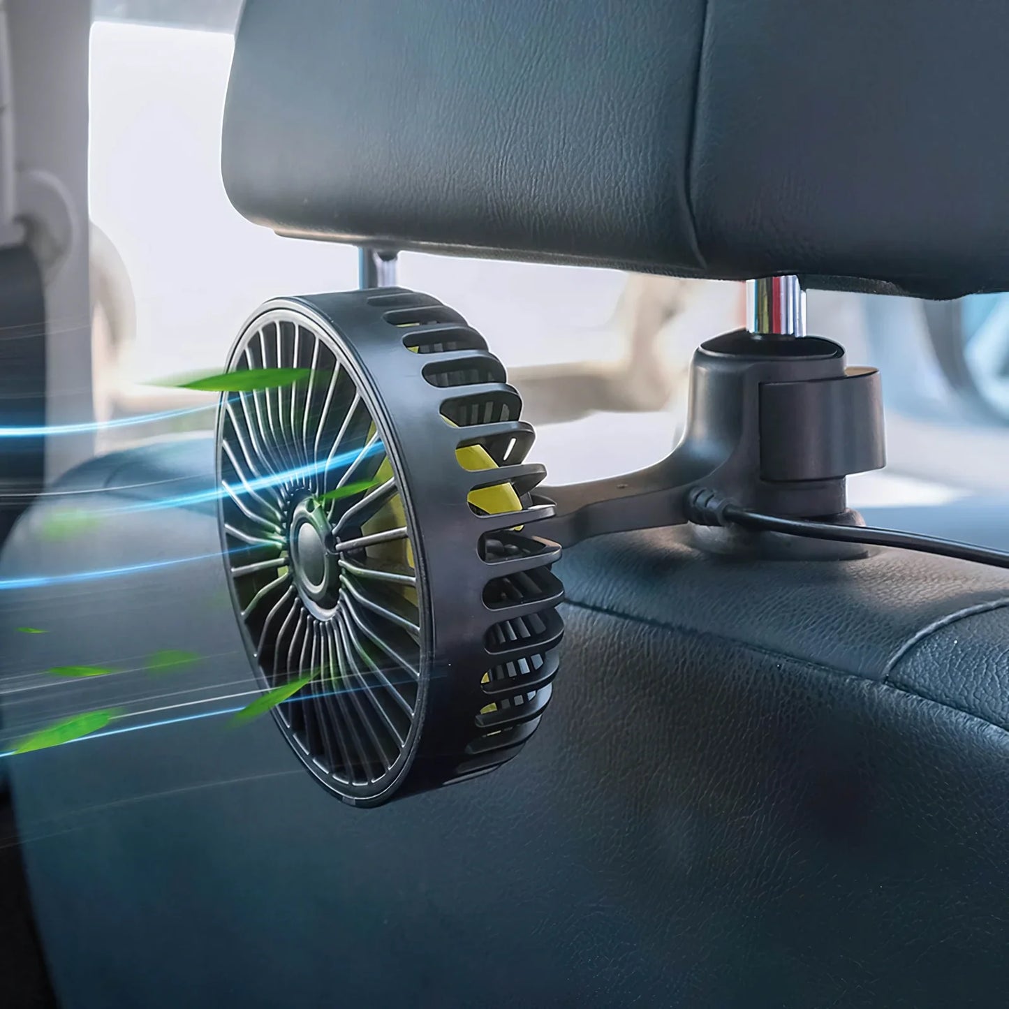 Tragbarer Auto-Lüfter Kühler mit USB und 3 Windstärken | Brehn