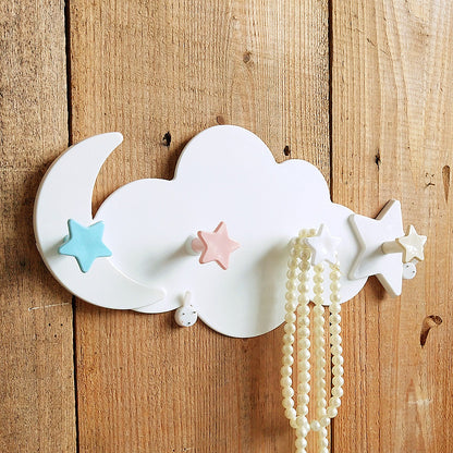 Dekorativer Wolken-Wandhaken-Organizer