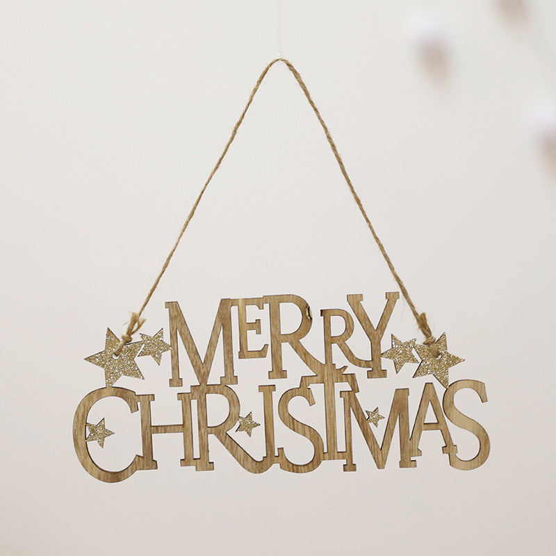 Holz Weihnachtsdekoration Schild