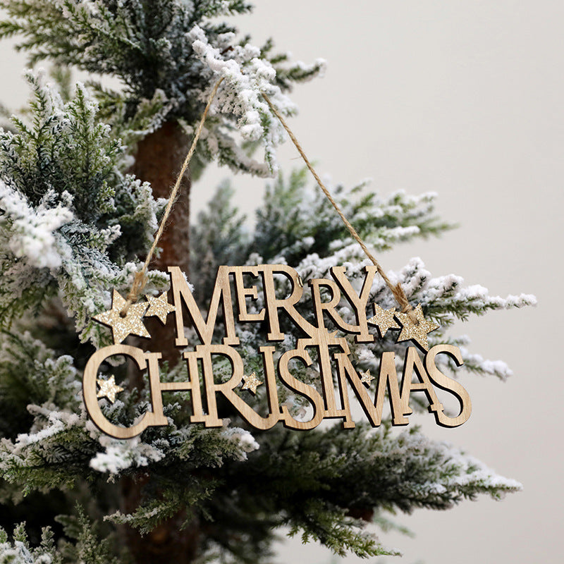 Holz Weihnachtsdekoration Schild