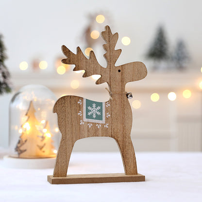 Holz Weihnachts Rentier Figurine