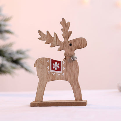 Holz Weihnachts Rentier Figurine