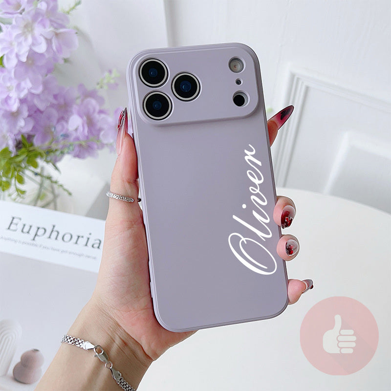 Personalisierte Flüssig-Handyhülle mit Namen für iPhone