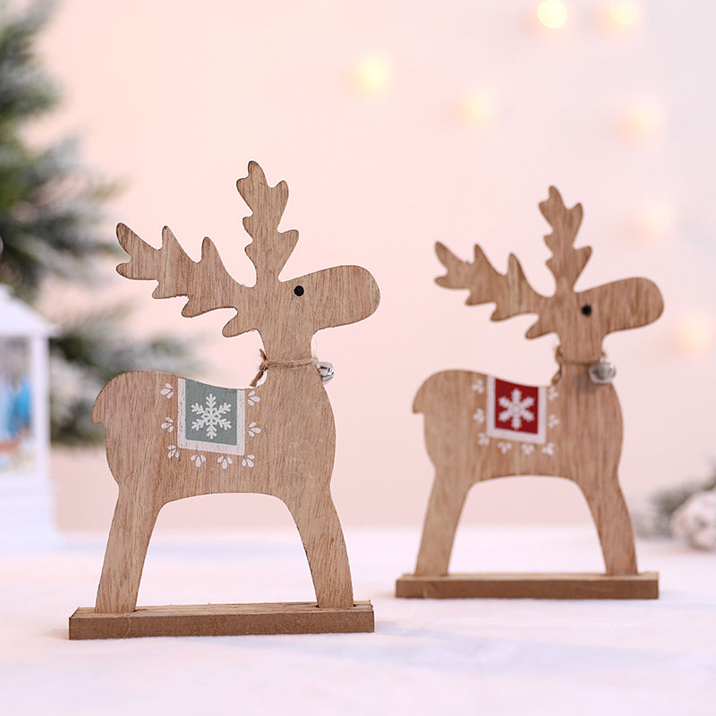 Holz Weihnachts Rentier Figurine