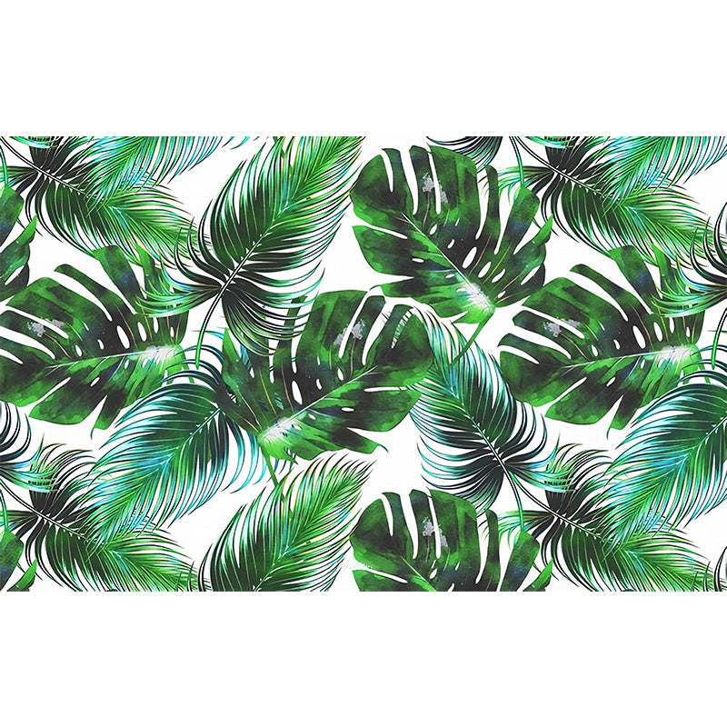 Brehn | Banana Leaf Mural Wallpaper für thailändisches Restaurant, tropische Wanddekoration in Dunkelgrün