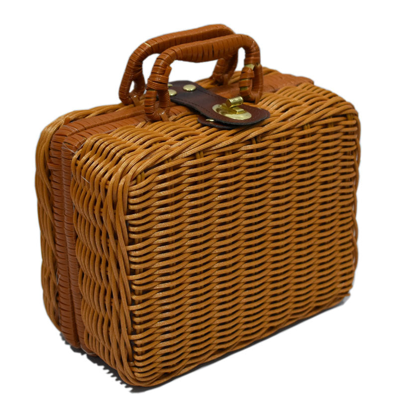 Handgefertigte Rattan Aufbewahrungsbox Brehn