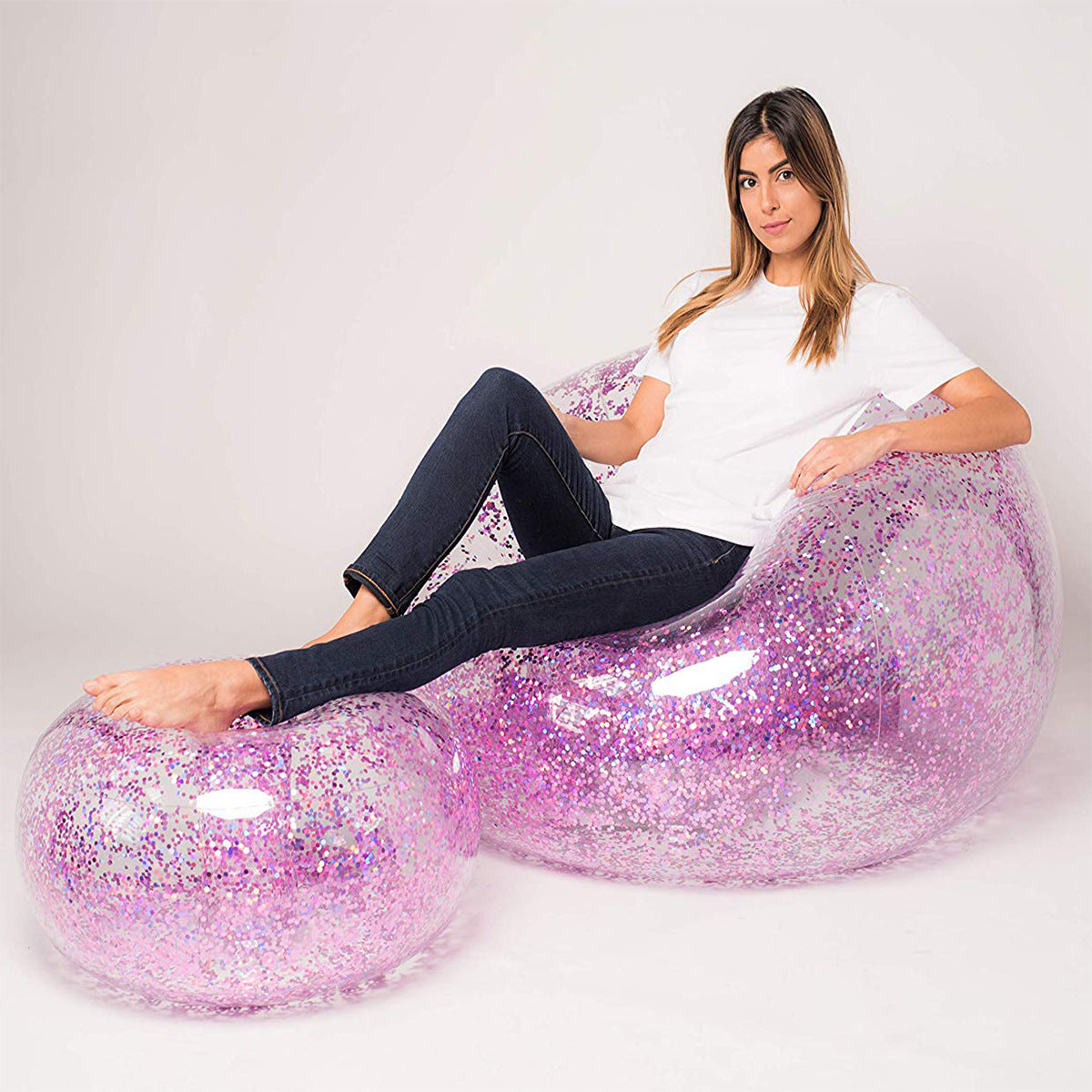 Unisex Aufblasbare Loungewanne mit glitzerndem Design Brehn