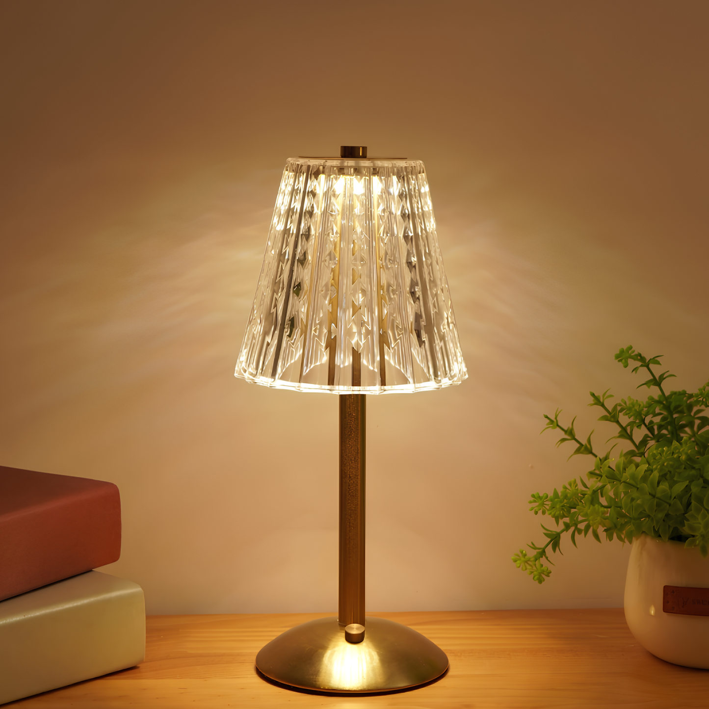 Goldene Kristall-Tischlampe - Aurora Luxe | Brehn