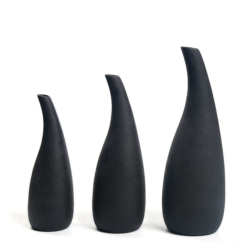 Elegante Keramik Blumenvasen Set Brehn