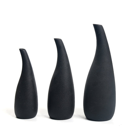 Elegante Keramik Blumenvasen Set Brehn