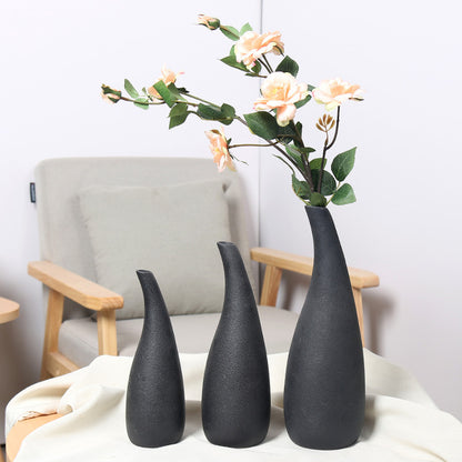 Elegante Keramik Blumenvasen Set Brehn