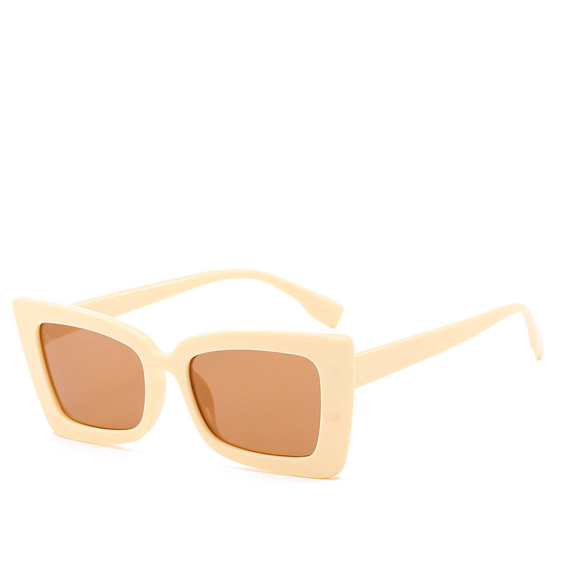 Damen Designer-Sonnenbrille mit modernem geometrischen Rahmen Brehn