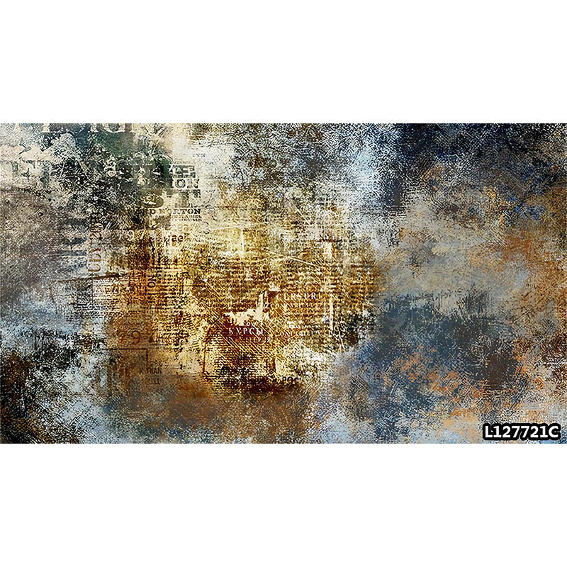Brehn | Giant Graffiti Wall Covering Blau und Braun Vliesmaterial Wandgemälde für Bekleidungsgeschäft, Maßgeschneidert
