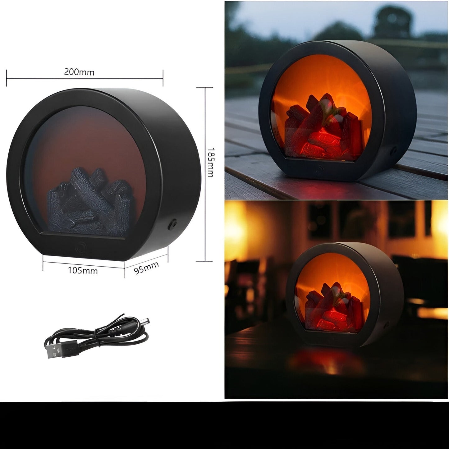 RadiantGlow Flammenlampe - Bringen Sie Wärme und Atmosphäre in Ihr Zuhause | Brehn