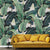 Brehn | Grote Minimalistische Muurbedekking in Groene Bananenbladeren Muur Muurschildering Decal, Op Maat Gemaakt