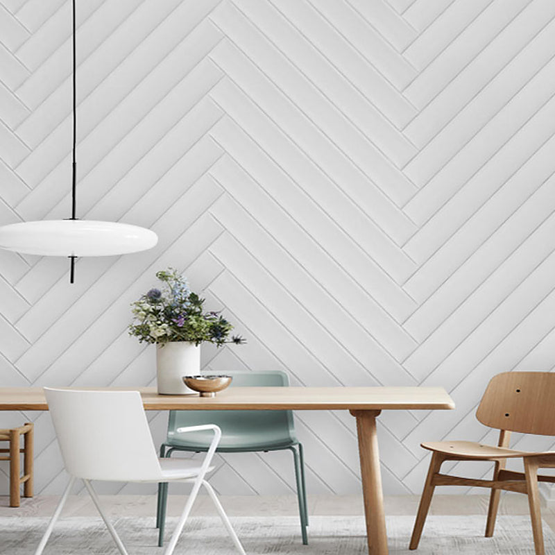 Brehn | Einfache Fischgrätentapete Aufkleber für Wohnkultur Geometrien Wandkunst, Maßgeschneidert