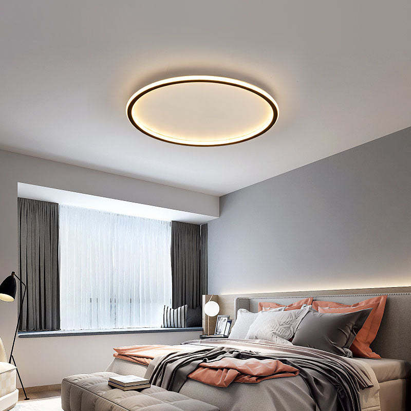 LunaNova – Moderne LED-Deckenleuchte aus Metall/Acryl für Wohn- und Schlafzimmer, ack/Weißes Design