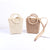 Handgefertigte Basttasche mit Runden Griffen Brehn