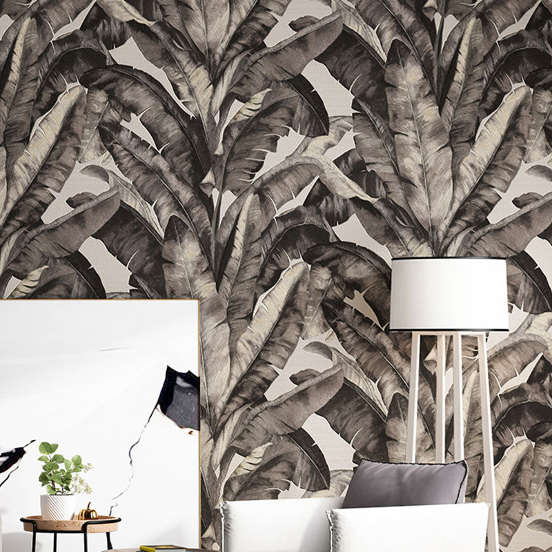 Brehn | Tropische Bananenblatt Wandbekleding für Akzentwand Zeitgenössische Tapete, 33' bei 20,5"