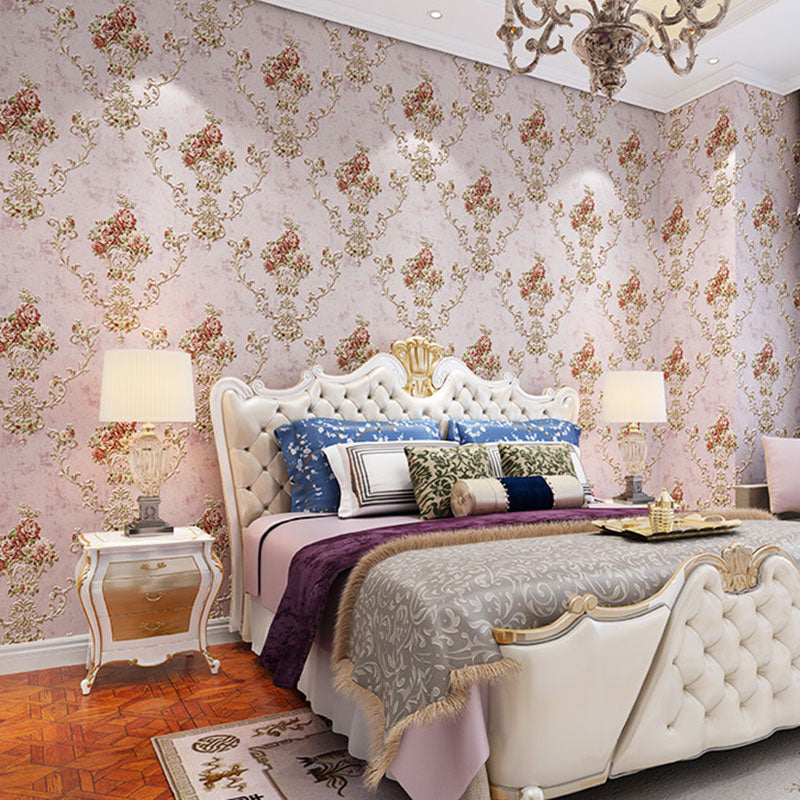 Brehn | Blühende Blumen Wandkunst Unpasted Tapetenrolle für Esszimmer Dekor, 20,5" x 33'