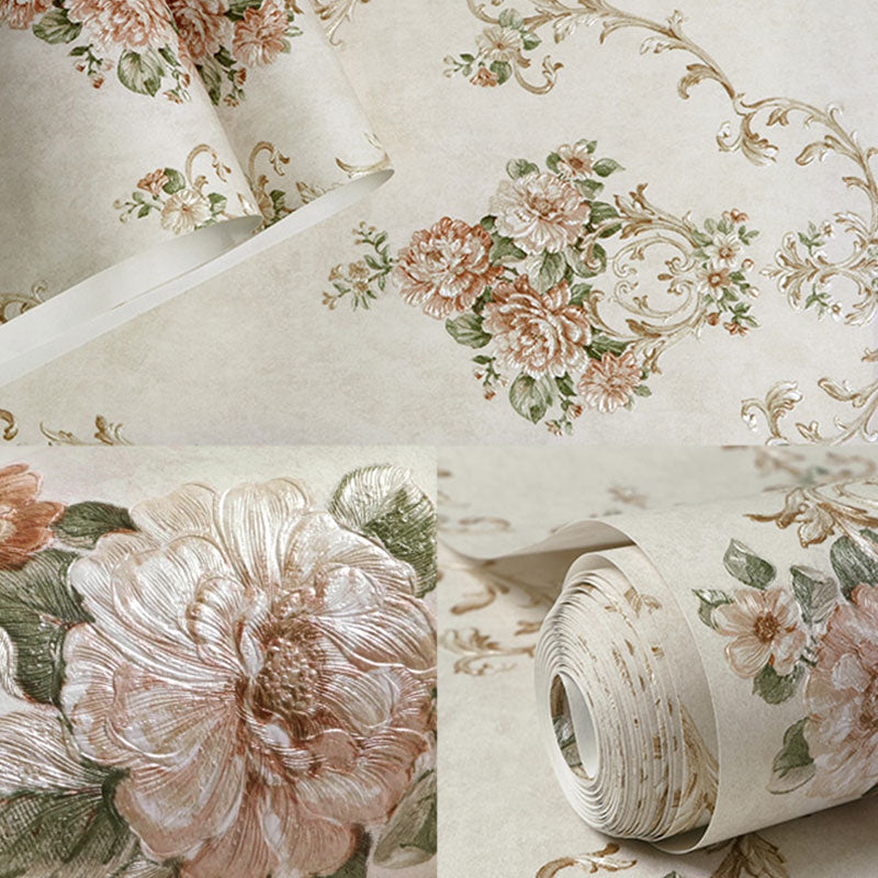 Brehn | Blühende Blumen Wandkunst Unpasted Tapetenrolle für Esszimmer Dekor, 20,5" x 33'