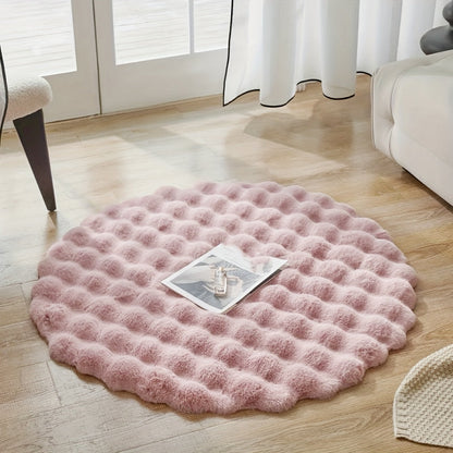 Runder flauschiger Teppich für stilvolle Räume – Weicher Teppich für Wohnzimmer & Schlafzimmer | Brehn