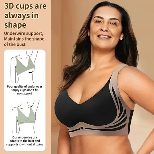 CurvaFit Super Sammlungs-BH | Drahtloser Push-up BH | Keine hängenden Brüste mehr