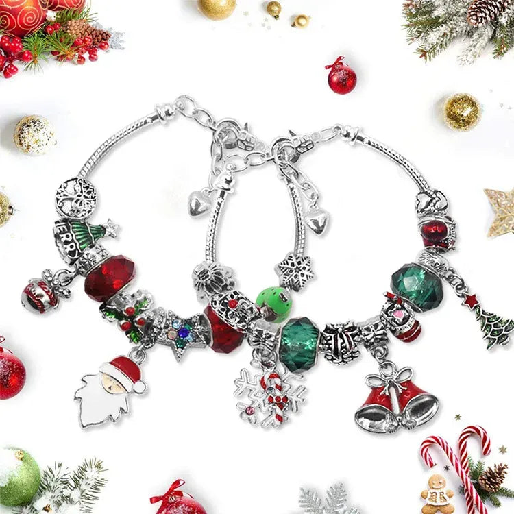 DIY Weihnachts-Adventskalender Armbänder Set