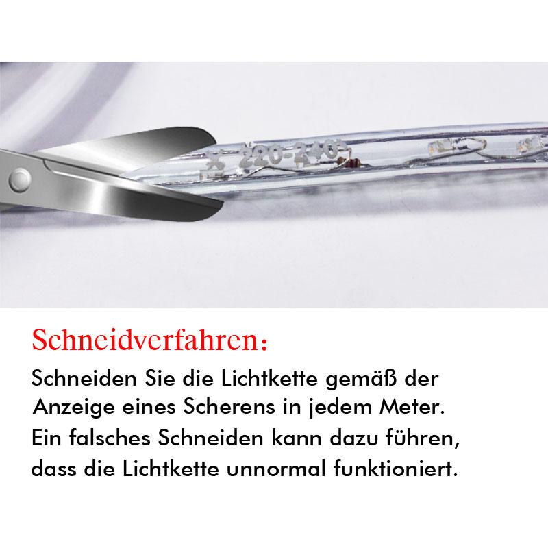 LED Lichterschlauch IP44 mit Timer 10m-50m | Brehn
