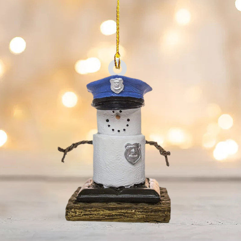 Brehn | Lustige Schneemann Weihnachtsbaum Anhänger