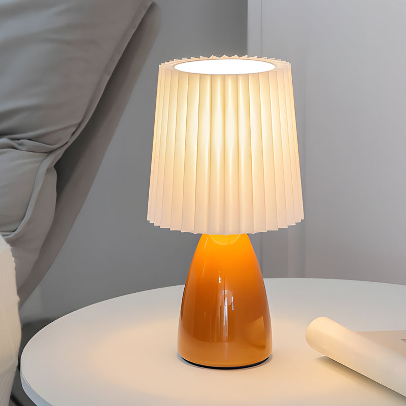 GlasDimm | Elegante USB dimmbare Tischlampe mit Glasfuß | Brehn