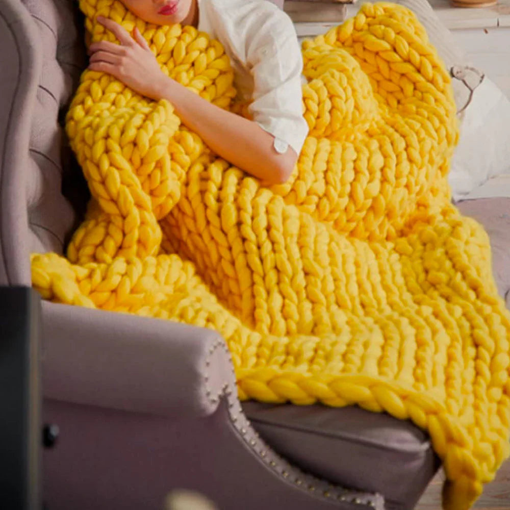 Brehn | DIY Chunky XL 1000 Gramm Wollgarn für weiche Decken - LuxeWool