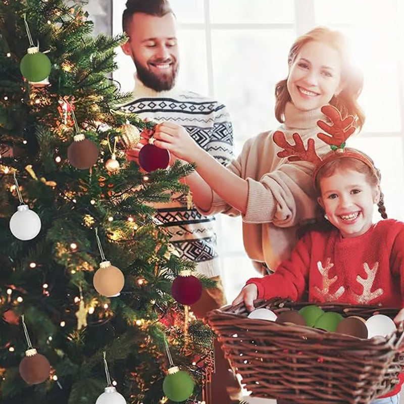 Brehn | Samt Weihnachtsornamente. 12 Stück